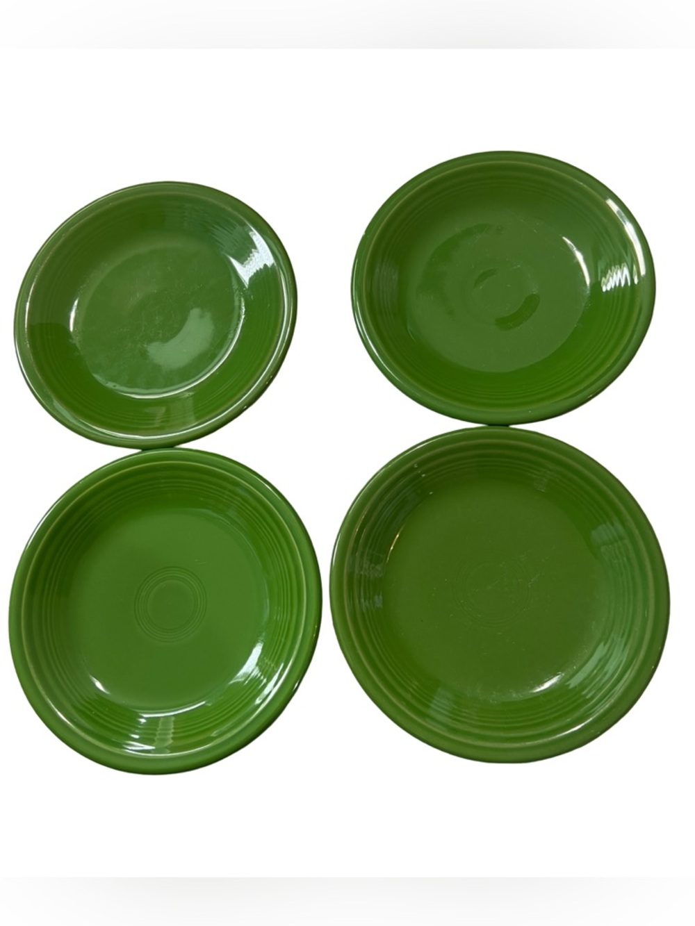 Fiesta Green Ceramic Desset/salad  Plates - Set of 4 size 7”